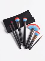 Simple Style Classic Style Artificial Fiber Wooden Handle Makeup Brushes 1 Set main image 2