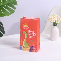 Cute Cartoon Dinosaur Paper Birthday Gift Bags sku image 2