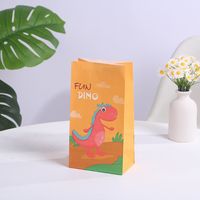 Cute Cartoon Dinosaur Paper Birthday Gift Bags sku image 1