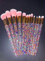Simple Style Classic Style Color Block Plastic Makeup Brushes 1 Set sku image 15