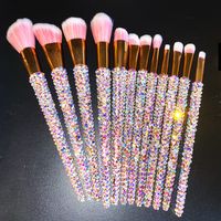 Simple Style Classic Style Color Block Plastic Makeup Brushes 1 Set sku image 16