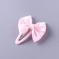 Girl's Sweet Stripe Fruit Bow Knot Cloth Printing Hair Clip sku image 6