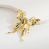 Vintage Style Simple Style Moon Butterfly Alloy Plating Zircon Unisex Brooches 1 Piece sku image 8