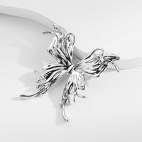 Vintage Style Simple Style Moon Butterfly Alloy Plating Zircon Unisex Brooches 1 Piece main image 1