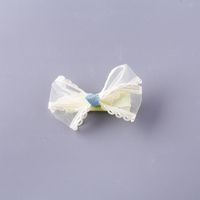 Girl's Sweet Bow Knot Cloth Handmade Net Yarn Hair Clip sku image 10