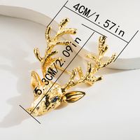 Vintage Style Simple Style Moon Butterfly Alloy Plating Zircon Unisex Brooches 1 Piece main image 2