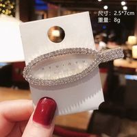 Women's Casual Simple Style Solid Color Metal Plating Inlay Rhinestones Hair Clip main image 5