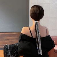 Women's Elegant Glam Tassel Alloy Rhinestone Plating Hair Clip main image 5