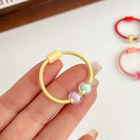 Kid'S Cute Simple Style Geometric Arylic Rubber Band Hair Tie main image 4