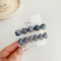 Women's Sweet Simple Style Round Heart Shape Acetic Acid Sheets Hair Clip sku image 4