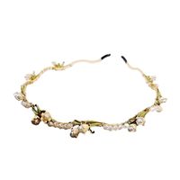 Women's Fairy Style Sweet Flower Alloy Inlay Artificial Pearls Hair Band main image 2