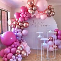 Sweet Solid Color Plastic Wedding Party Birthday Balloons main image 6
