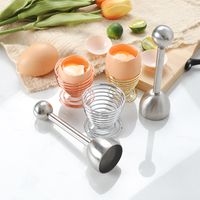 Simple Style Solid Color Stainless Steel Egg Beater Egg Tray 1 Piece main image 1