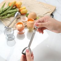 Simple Style Solid Color Stainless Steel Egg Beater Egg Tray 1 Piece main image 2