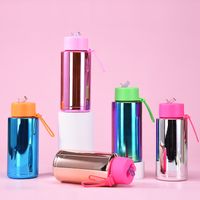 Chinoiserie Casual Vacation Multicolor Stainless Steel Water Bottles 1 Piece main image 4
