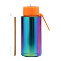 Chinoiserie Casual Vacation Multicolor Stainless Steel Water Bottles 1 Piece sku image 8