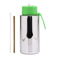 Chinoiserie Casual Vacation Multicolor Stainless Steel Water Bottles 1 Piece sku image 6