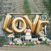 Valentine's Day Simple Style Letter Aluminum Film Daily Party Festival Balloons main image 1