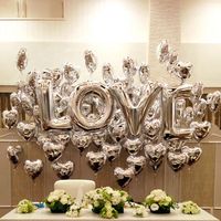 Valentine's Day Simple Style Letter Aluminum Film Daily Party Festival Balloons main image 3