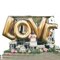 Valentine's Day Simple Style Letter Aluminum Film Daily Party Festival Balloons main image 2