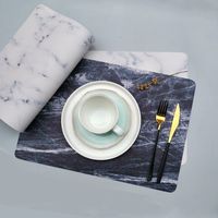 Casual Vacation Flower Pu Leather Placemat 1 Piece main image 5