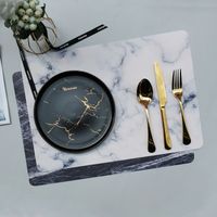 Casual Vacation Flower Pu Leather Placemat 1 Piece main image 1