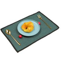 Casual Vacation Solid Color Polyester Fiber Placemat 1 Piece main image 5