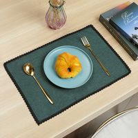 Casual Vacation Solid Color Polyester Fiber Placemat 1 Piece sku image 3