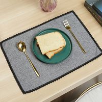 Casual Vacation Solid Color Polyester Fiber Placemat 1 Piece sku image 2