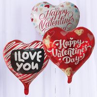 Valentine's Day Sweet Cartoon Letter Heart Shape Aluminum Film Wedding Festival Balloons main image 5