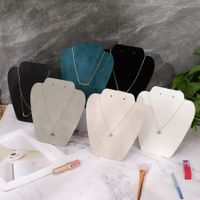 Simple Style Geometric Solid Wood Flannel Jewelry Display main image 1