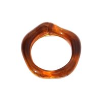 Simple Style Solid Color Resin Women's Rings main image 3