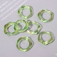 Simple Style Solid Color Resin Women's Rings sku image 8