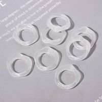 Simple Style Solid Color Resin Women's Rings sku image 2