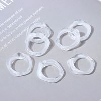 Simple Style Solid Color Resin Women's Rings sku image 6