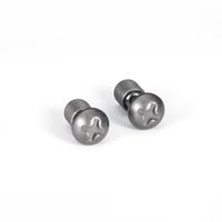 1 Pair Hip-Hop Geometric Titanium Steel Ear Studs sku image 3