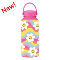 Retro Flower Stainless Steel Thermos Cup 1 Piece sku image 82