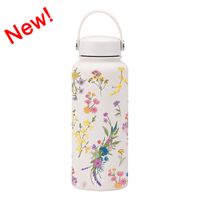 Retro Flower Stainless Steel Thermos Cup 1 Piece sku image 80