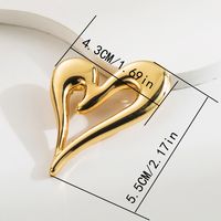Vintage Style Simple Style Star Heart Shape Mask Alloy Plating Rhinestones Unisex Brooches 1 Piece main image 4