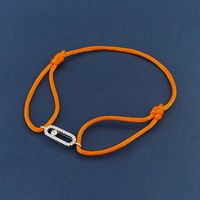 Style Simple Géométrique Corde Le Cuivre Incruster Zircon Unisexe Bracelets sku image 15