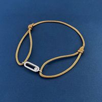 Simple Style Geometric Rope Copper Inlay Zircon Unisex Bracelets sku image 21