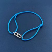 Simple Style Geometric Rope Copper Inlay Zircon Unisex Bracelets sku image 22