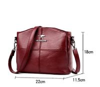 Women's Small Pu Leather Solid Color Elegant Square Magnetic Buckle Crossbody Bag main image 2