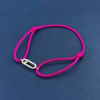 Simple Style Geometric Rope Copper Inlay Zircon Unisex Bracelets sku image 3