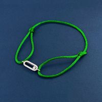 Simple Style Geometric Rope Copper Inlay Zircon Unisex Bracelets sku image 4