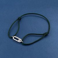 Simple Style Geometric Rope Copper Inlay Zircon Unisex Bracelets sku image 6