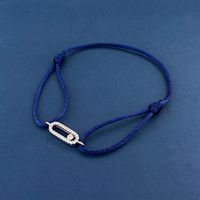 Simple Style Geometric Rope Copper Inlay Zircon Unisex Bracelets sku image 9