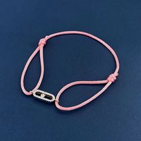 Simple Style Geometric Rope Copper Inlay Zircon Unisex Bracelets sku image 10