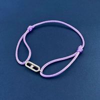 Simple Style Geometric Rope Copper Inlay Zircon Unisex Bracelets sku image 11