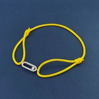 Simple Style Geometric Rope Copper Inlay Zircon Unisex Bracelets sku image 13